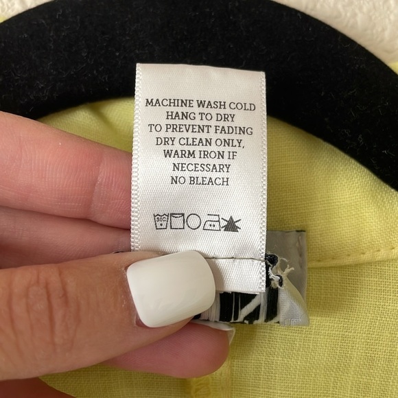 Prairie Underground Linen Lagenlook Top M Oversized Artsy Butter Yellow Loose - Picture 3 of 11